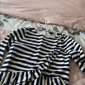 Ruffled peplum blouse